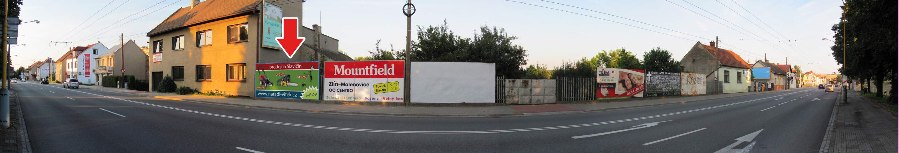 panorama billboard Kvítkovice